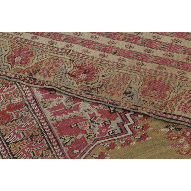 Vintage Turkish Anatolian Prayer Rug With Olive Green Mihrab Design - Rug & Kilim For Sale - Image 9 of 9