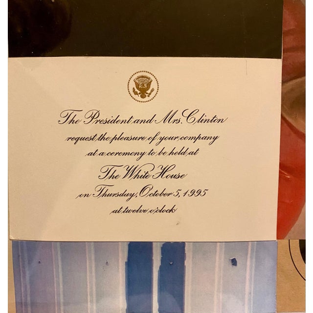 1960s Ivan Chermayeff, Chine Colle Photo Collage Assemblage Art Jockey, President Clinton Invitation For Sale - Image 5 of 6