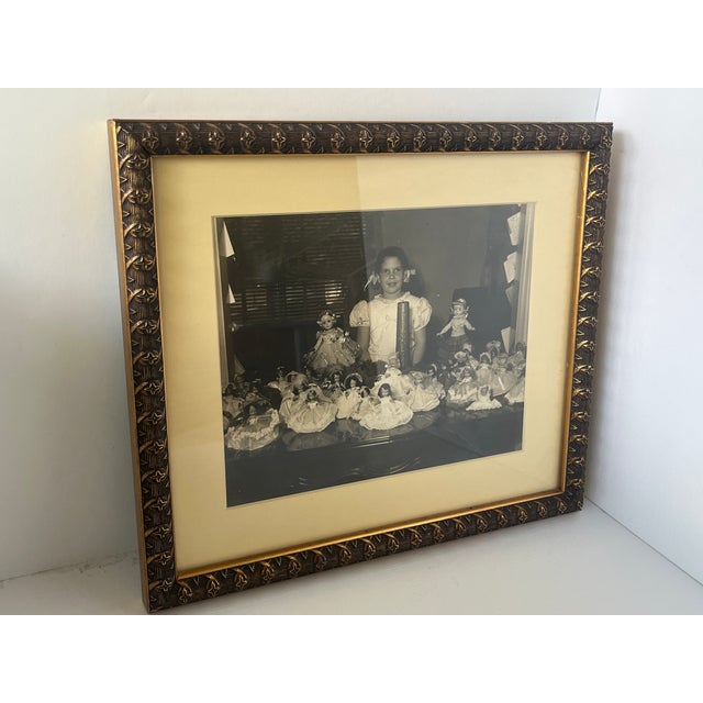 Traditional Vintage Framed Photograph Young Girl With Doll Collection For Sale - Image 3 of 7