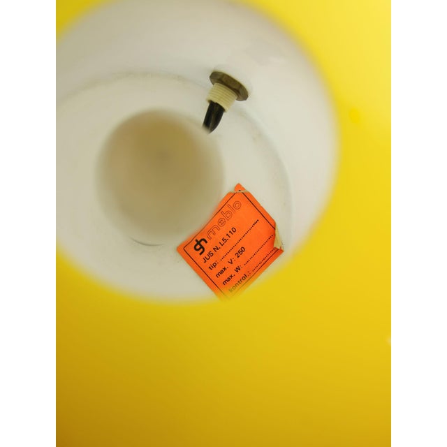 Yellow Mushroom Table Lamp by Luigi Massoni for Guzzini, 1970s For Sale - Image 12 of 15