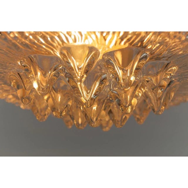 Clear Glass Icicles Flush Mount, Germany, 1960s For Sale - Image 8 of 11
