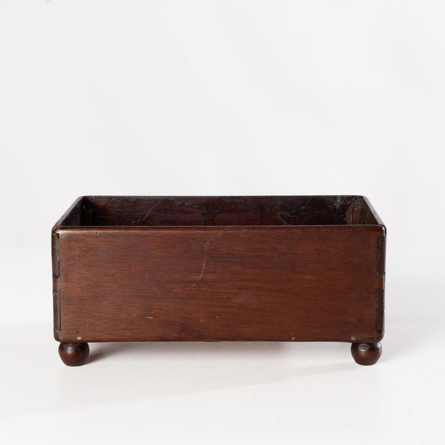 Brown 19th Century Mahogany Pin Cushion Sewing Box For Sale - Image 8 of 11