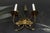 Spanish Gilt Iron Medieval Revival Style Two-Arm Candle Wall Sconce, ca. 1950s For Sale - Image 4 of 18