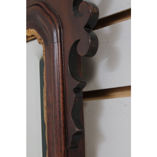 Henkel Harris Spnea Chippendale Mahogany Mirror For Sale - Image 10 of 13