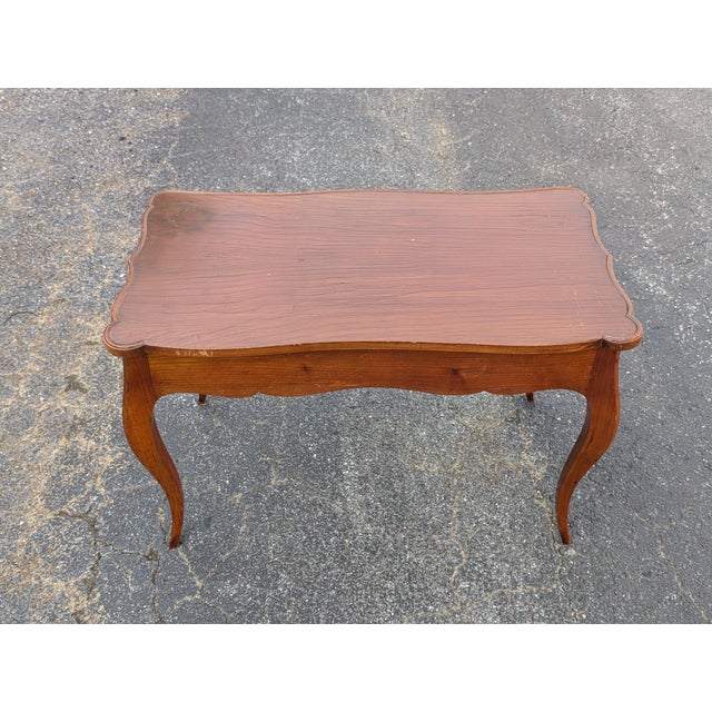 Traditional Vintage Solid Mahogany Cabriole Leg Piano Bench With Partitioned Storage For Sale - Image 3 of 11