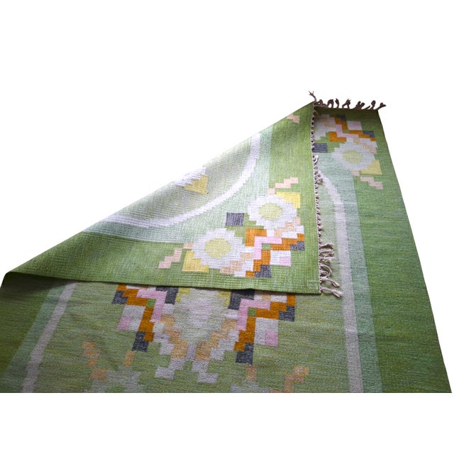 1970s Large Rölakanan Wool Rug by Ingegerd Silow, 1960s For Sale - Image 5 of 11