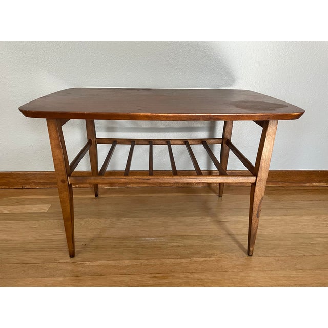 Lane Furniture Mid Century Modern Lane Walnut Coffee Table For Sale - Image 4 of 11
