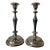 English Georgian Design Silver Plate Tall Candlesticks- A Pair For Sale
