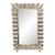 Contemporary Silver Murano Zip-Zag Mirror For Sale