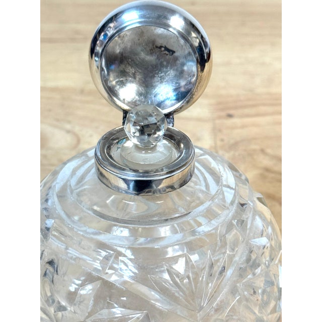 English Silverplated Figural Nymph & Cut Glass Perfume Bottle, Circa 1905 For Sale - Image 14 of 18