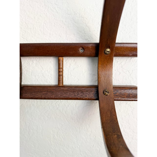 Brown Vintage Thonet Style Bentwood Wall Hooks For Sale - Image 8 of 11