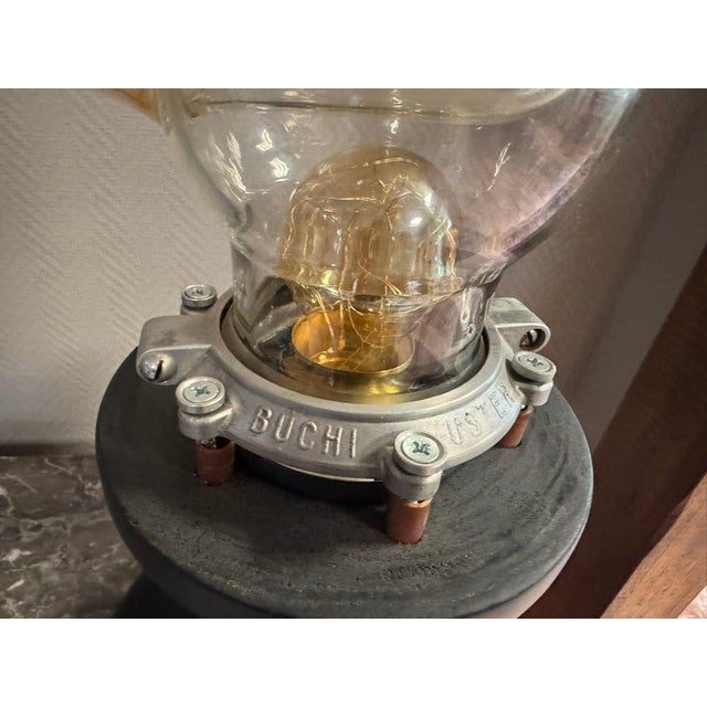 Lamp Resembling a Blown Glass Scientific Tube, 1930s For Sale - Image 4 of 8