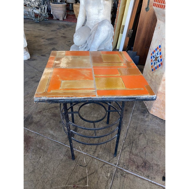 1920’s Art Deco Modern Style D&m Tile Mural Table For Sale - Image 10 of 10