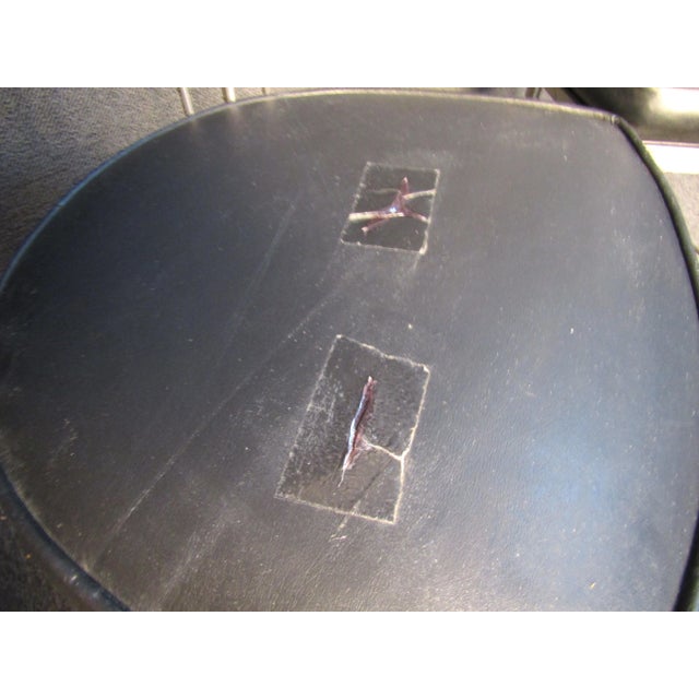 Pair of Vintage Metal and Vinyl Stools For Sale In New York - Image 6 of 9