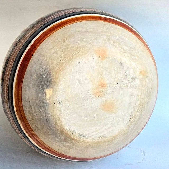 1960s Tonalá Mexico Burnished Glaze Ceramic Urn Planter For Sale - Image 12 of 12