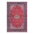 Retro Persian Kashan Red/Blue Wool Rug - 9'9'' X 15'11'' For Sale