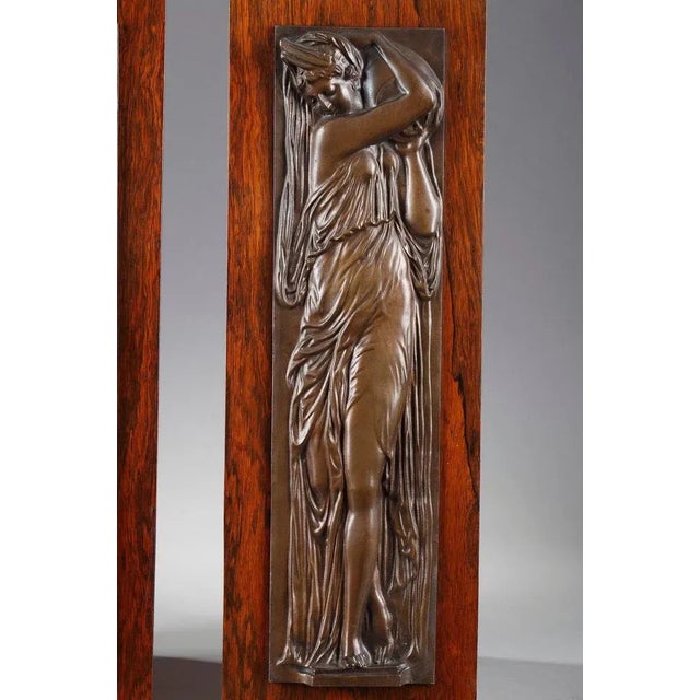 Wood Bas-Reliefs of Women Carrying Water, Set of 2 For Sale - Image 7 of 12