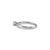 Metal Ladies 10k White Gold Lab Grown Diamond Cathedral Engagement Ring, Size 7 For Sale - Image 7 of 7