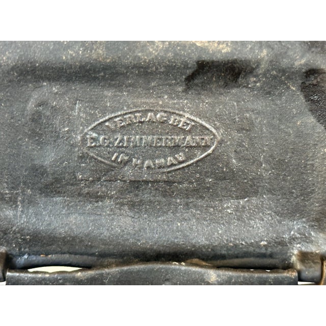 e.g. Zimmermann Germany Antique Cast Iron Decorative Box For Sale - Image 10 of 12