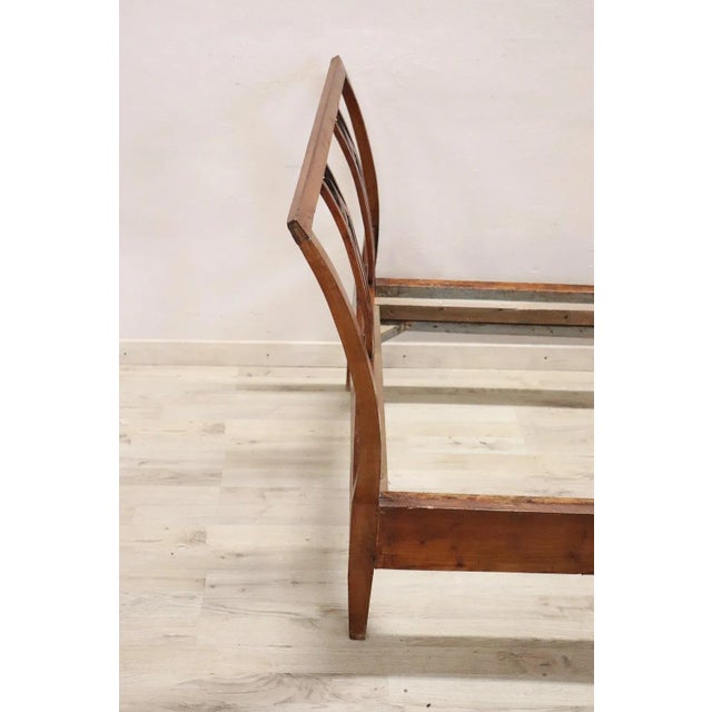 Antique Early 19th Century Single Bed in Cherry Wood For Sale - Image 5 of 6