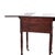 Antique Sheraton Mahogany 3-Drawer Drop Leaf Sewing Stand C1880 For Sale - Image 4 of 13