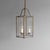 Vintage Hexagonal Lantern in Brass and Glass, 1930s For Sale - Image 4 of 7