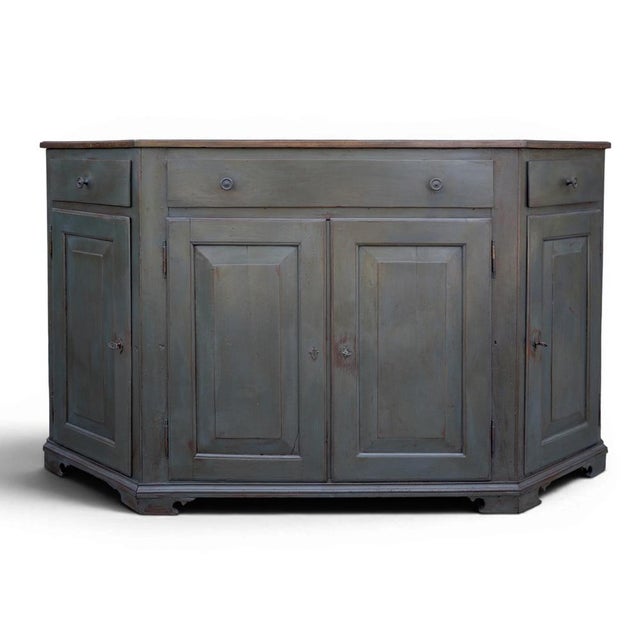 Antique Italian Four-Door Painted Sideboard For Sale - Image 17 of 17