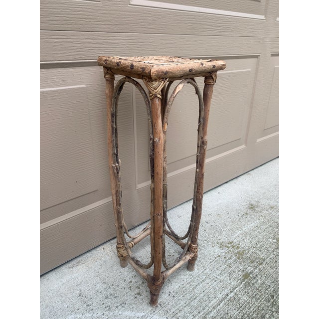 Wood Vintage American Rustic Twig Drinks Table For Sale - Image 7 of 12