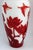 Antique Pair of Chinese Peking Glass Vases W/ Birds & Lotus Flowers, C1900, 10” For Sale In Dallas - Image 6 of 14