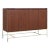 1950s Vintage "Irwin Collection" Mahogany and Brass Credenza by Paul McCobb For Sale