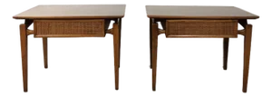 Pair of Mid Century Modern End Tables With Drawer by Lane Furniture