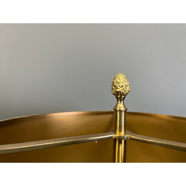 Gold Lotus Flower Table Lamps from Maison Charles, 1970s, Set of 2 For Sale - Image 8 of 17