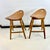 Wood 1980s Vintage Americana Rustic Oak Curule Seat Swivel Counter Stools - A Pair. For Sale - Image 7 of 14