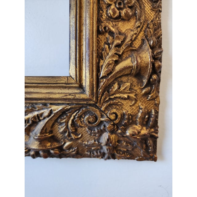 Antique American Carved Gilt Wood Frame For Sale - Image 4 of 10