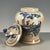 White Chinese Blue & White Crackle Glaze Porcelain Covered Jar With Figural Scene For Sale - Image 8 of 9