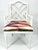 Chippendale Faux Bamboo Chippendale Style White Pierre Frey Carriacou Chair Pair For Sale - Image 3 of 10