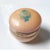 A lovely hand-carved round Italian alabaster or opaline glass trinket box in pink. This piece will be fabulous to display...