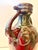 Vintage Oxblood Amphora Vase, Art Deco Red Elephant Handle, Cobalt Drip Glaze For Sale In Sacramento - Image 6 of 12