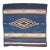Vintage Mexican Saltillo Serape Kilim Rug, Flat-Woven Wool Blanket, Royal Blue, 2x2 For Sale