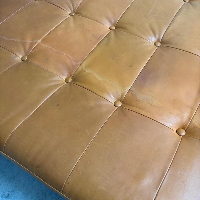 Vintage Cognac Leather Daybed, 1960s For Sale - Image 14 of 17