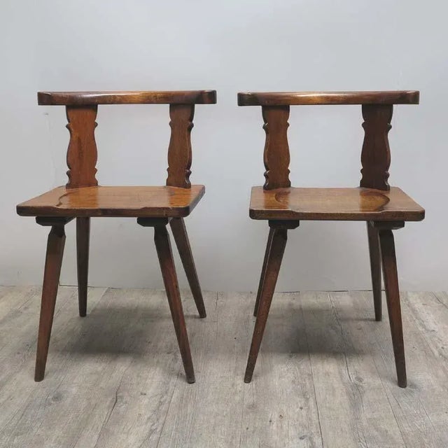 Set of Antique Wooden Chairs For Sale - Image 15 of 16