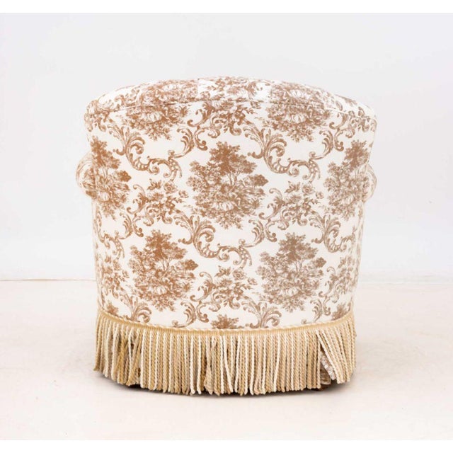 Textile Button-Tufted Upholstered Lounge Chair For Sale - Image 7 of 7