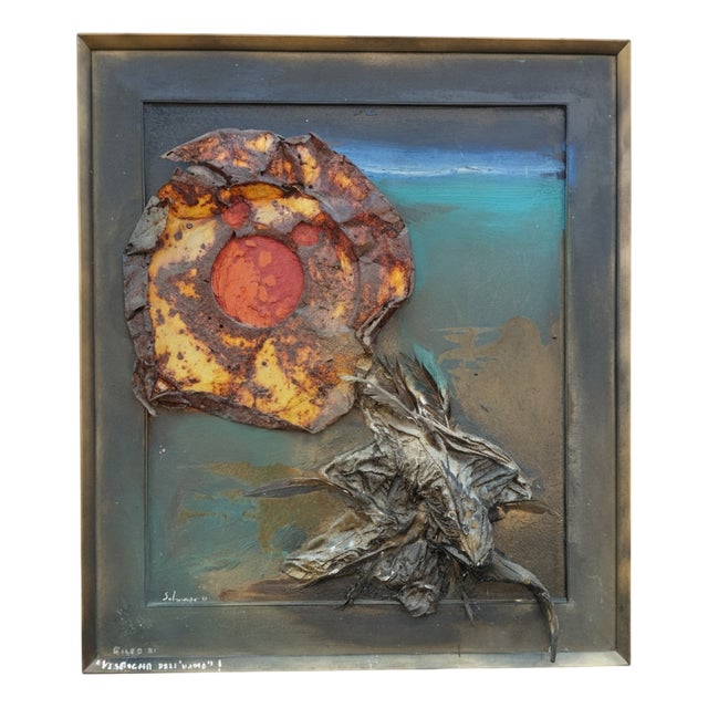 Mario Salmaso, Vergogna dell'Uomo Golfo, 1991, Oil Painting, Framed For Sale