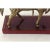 Wood 1960's Mid-Century Brass and Oxblood Red Wood Bookends With Inlaid Brass Trim Surround - a Pair For Sale - Image 7 of 9