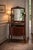 Mid 20th Century Vintage Mahogany Vanity Washstand With Mirror and Gallery Shelves – 58” Tall For Sale - Image 5 of 7