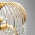 Gold Vintage Gilt Metal Chandelier with 10 Lights, 1970s For Sale - Image 8 of 9