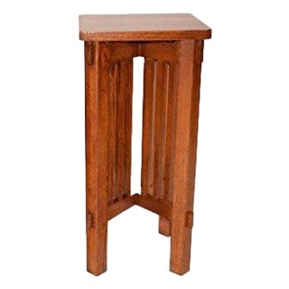 Mission Spindle Side Table / Plant Stand Micheals Cherry For Sale