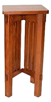 Mission Spindle Side Table / Plant Stand Micheals Cherry