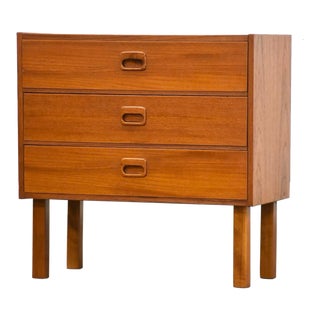 1970s Danish Modern Teak Nightstand For Sale
