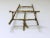 Shabby Chic Vintage Faux Bamboo Polished Brass Tabletop Easel For Sale - Image 3 of 11